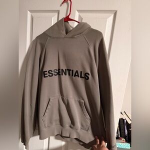 Essentials Taupe Hoodie for Men